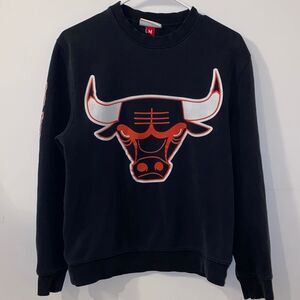 2014 Mitchell & Ness Chicago Bulls Crewneck Sweatshirt Size Medium